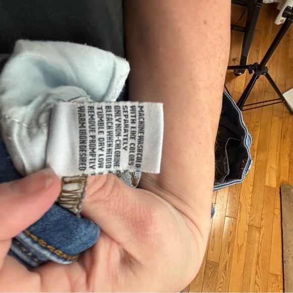 Telepatia Blue Ankle Cropped, Distressed Jeans Sz 13/31 - Picture 10 of 11